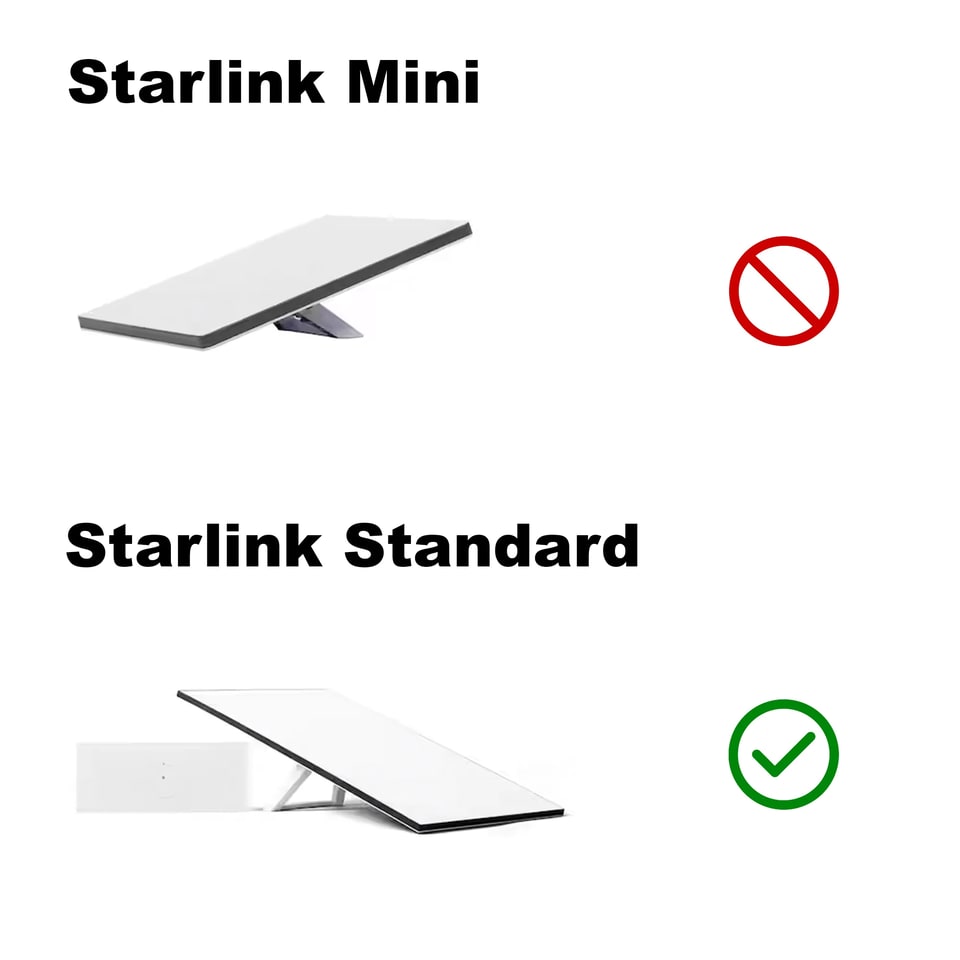 Starlink Standard Mount | Gen 3 or 4 and Enterprise 7