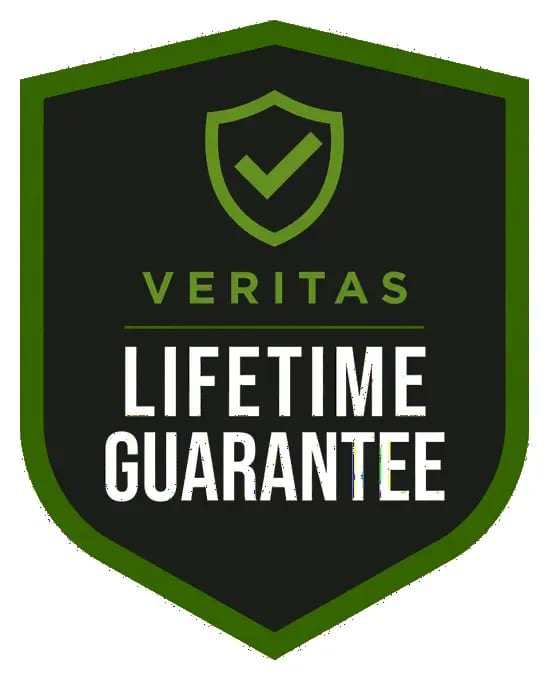 Veritas Lifetime Guarantee badge