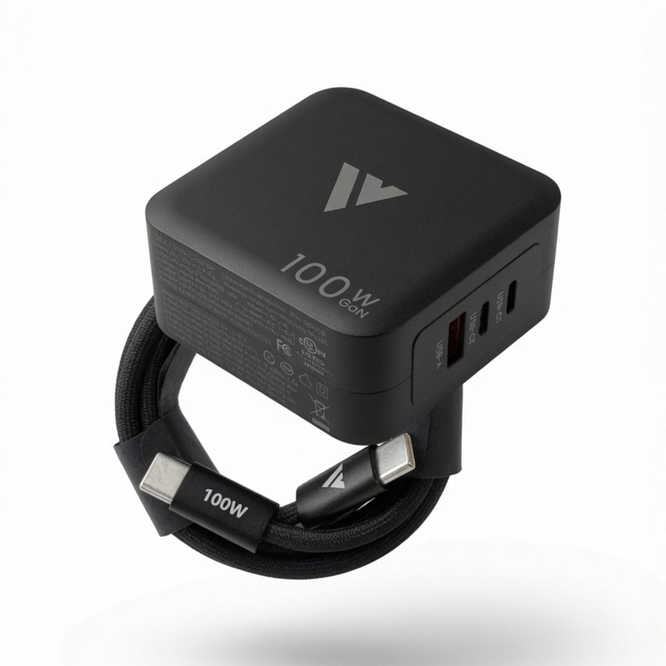 100W GaN USB-C Charger with Cable 1