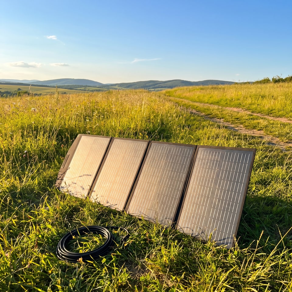 100W Foldable Solar Panel For 45-Hour Battery 4