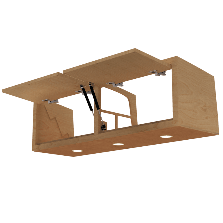 Transit Van Baltic Birch Upper Cabinets 2015-2024 Ford 1