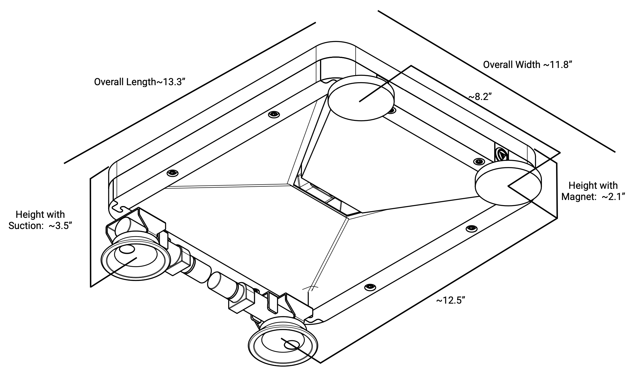 Mount dimensions diagram