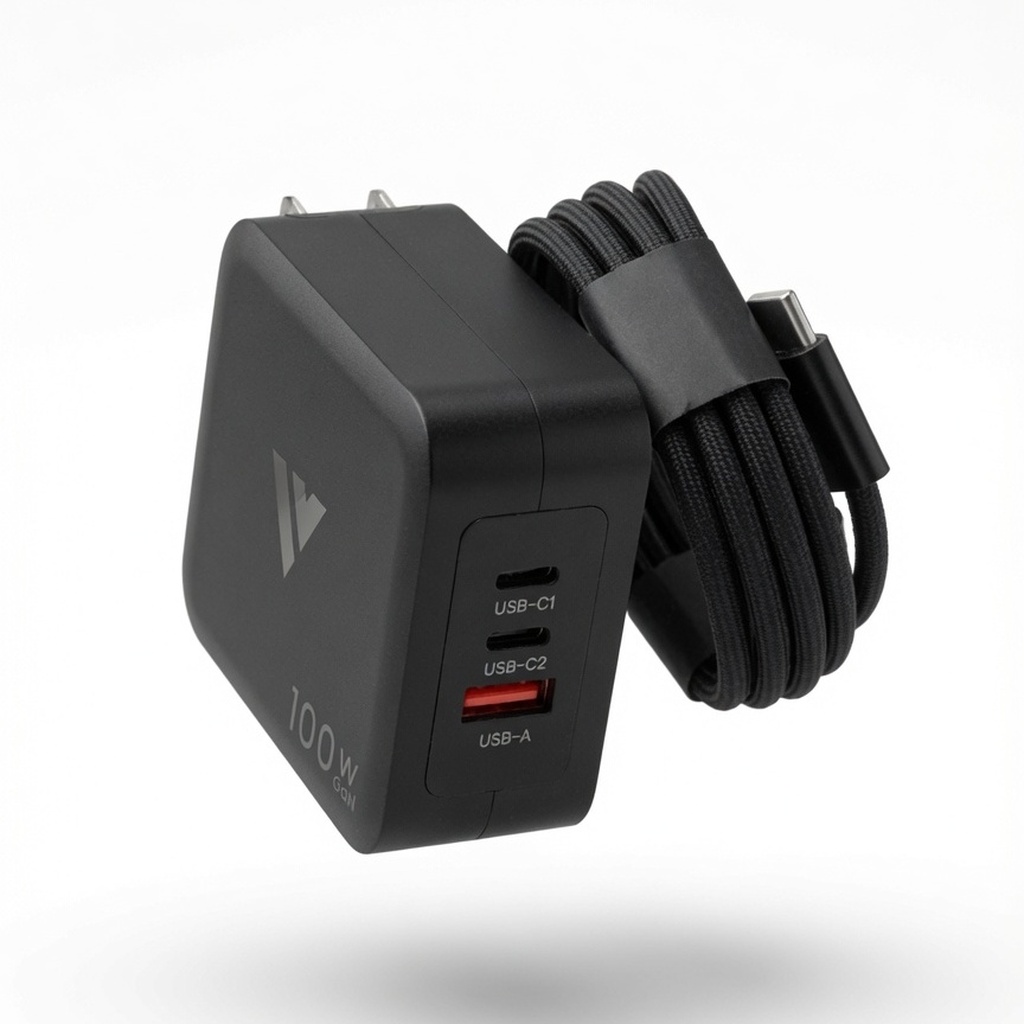 100W GaN USB-C Charger with Cable – Veritas Vans